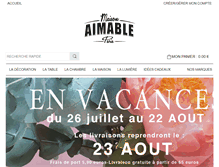 Tablet Screenshot of maison-aimable.com